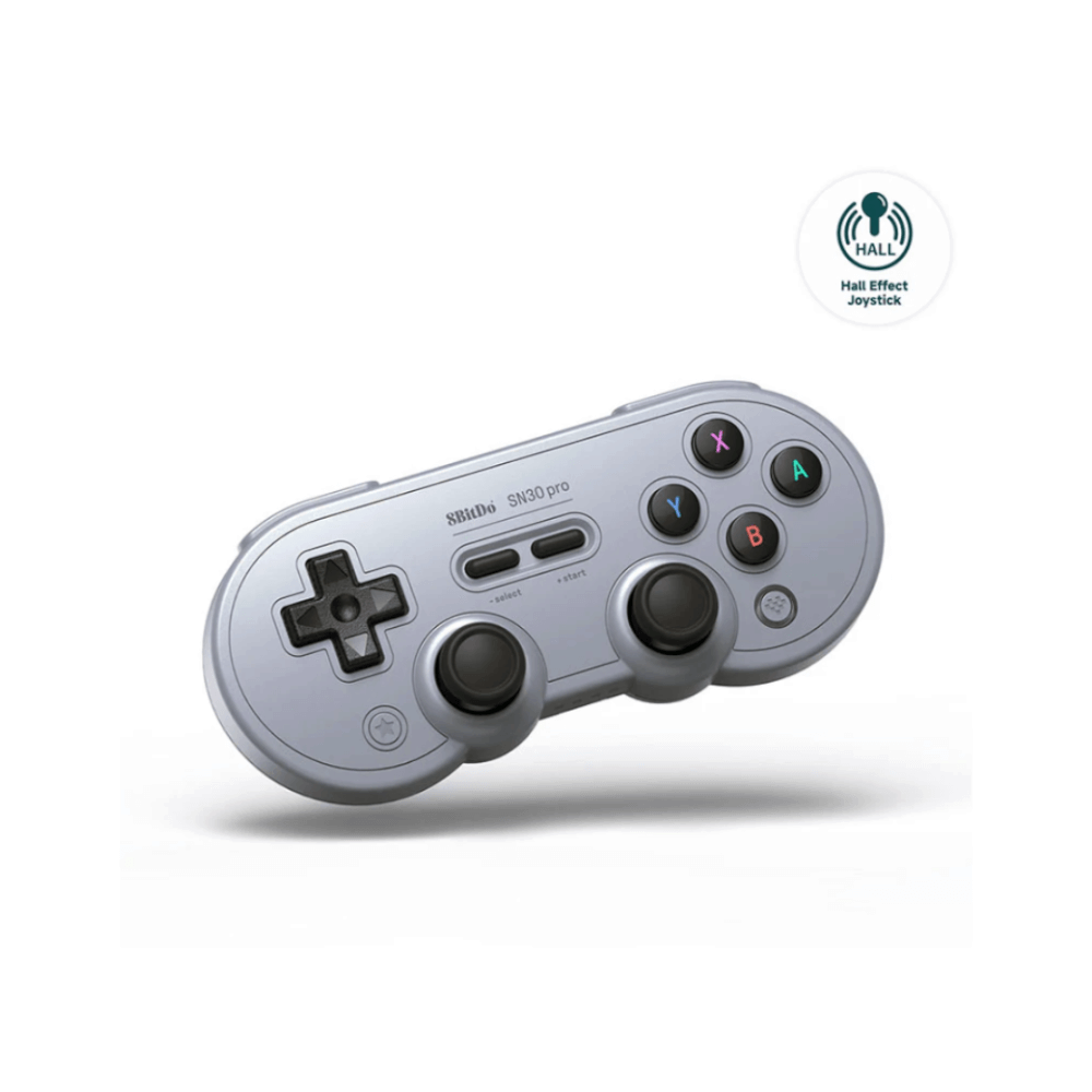 จอยเกมไร้สาย 8Bitdo SN30 Pro สีเทา/ปุ่มดำ